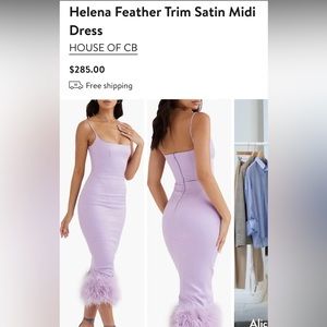 House Of CB Helena Feather Dress